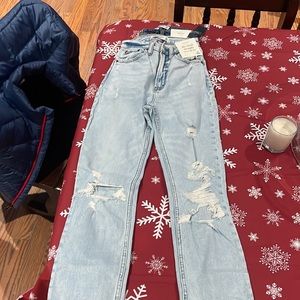 Abercrombie&fitch the ankle straight ultra high rise (curve love) 23 000R NEW